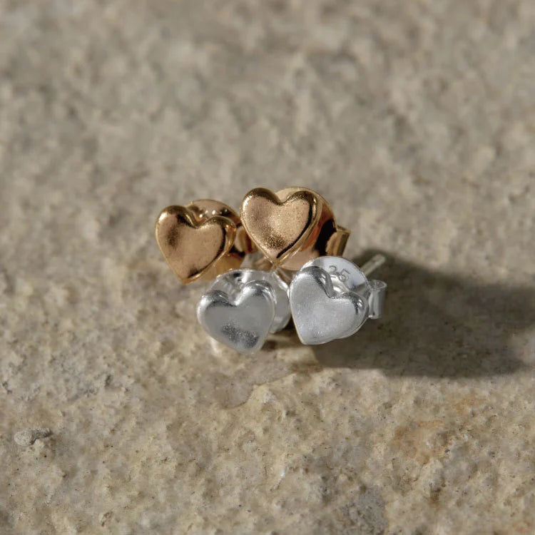 迷你心型耳環 GD