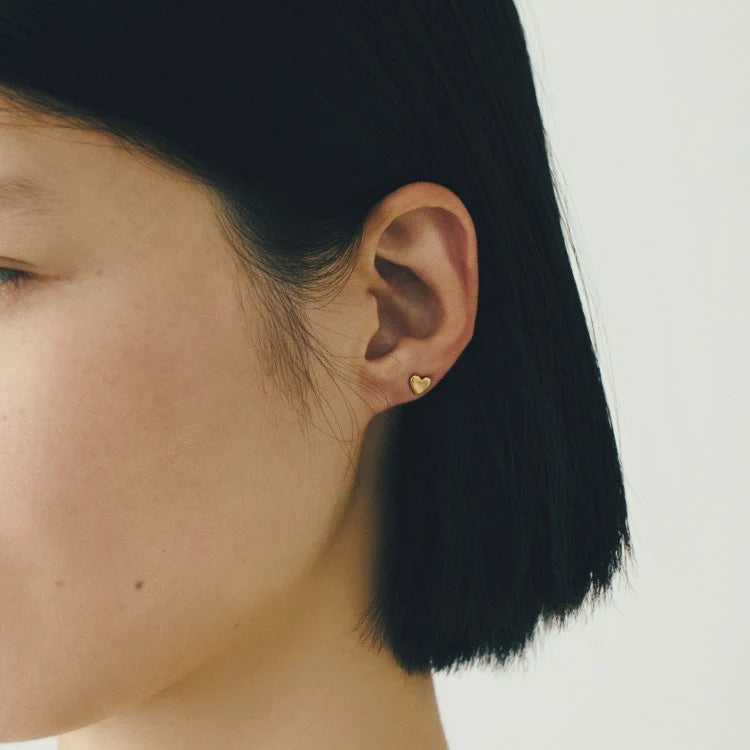 迷你心型耳環 GD