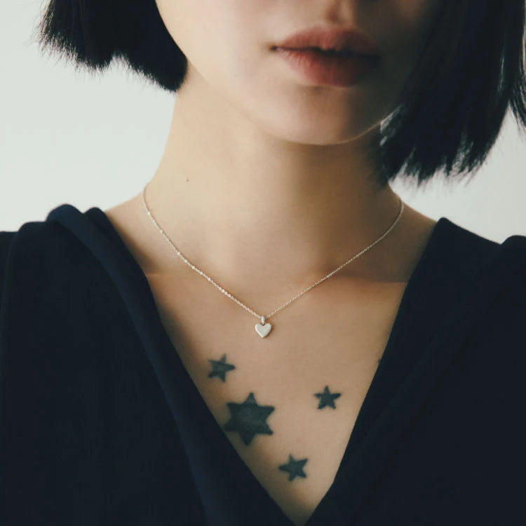迷你心型項鍊 SV