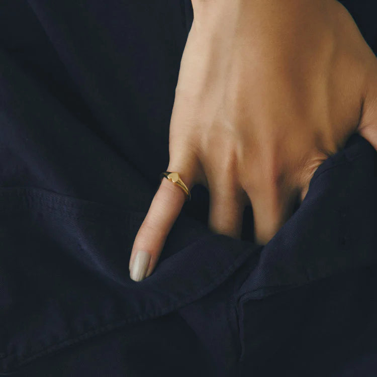 迷你心型印戒 GD (1~7號)