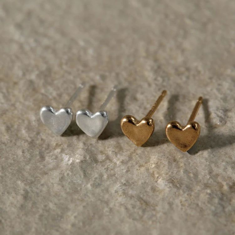 迷你心型耳環 GD
