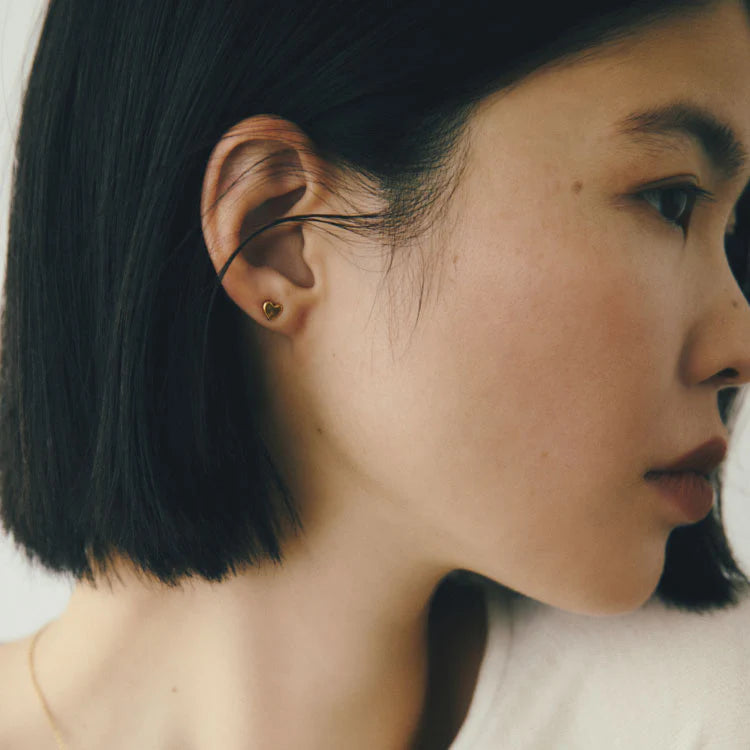 迷你心型耳環 GD