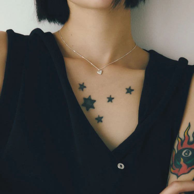 迷你心型項鍊 SV