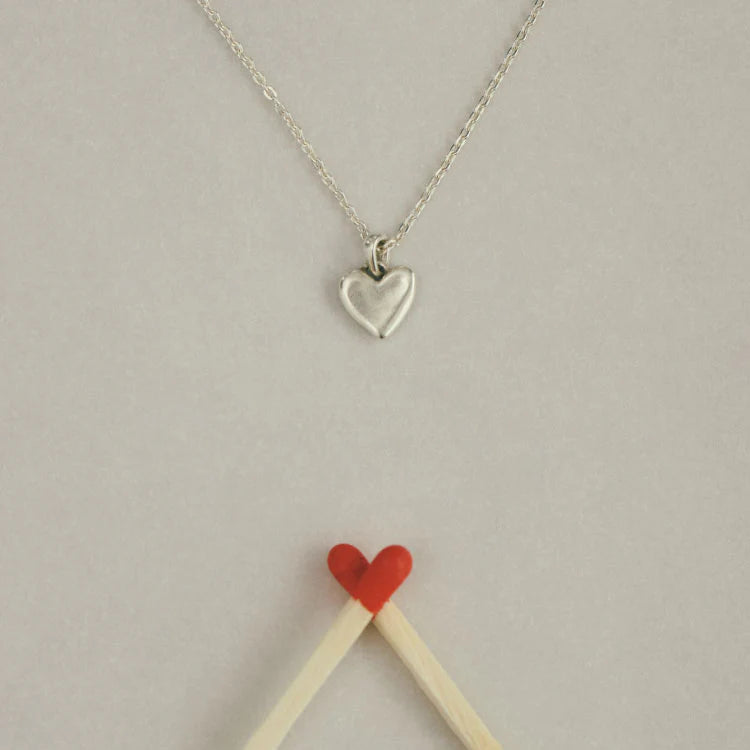 迷你心型項鍊 SV