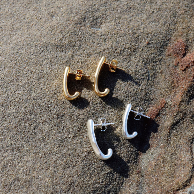 不對稱鉤型耳環SV(ONLY STOCK)