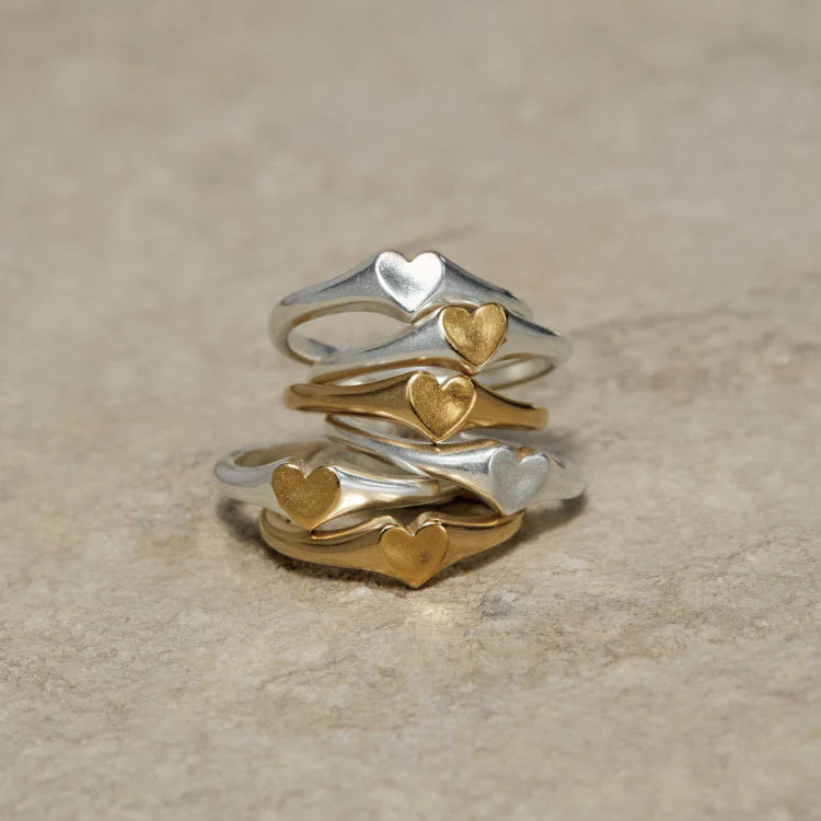 迷你心型印戒 GD