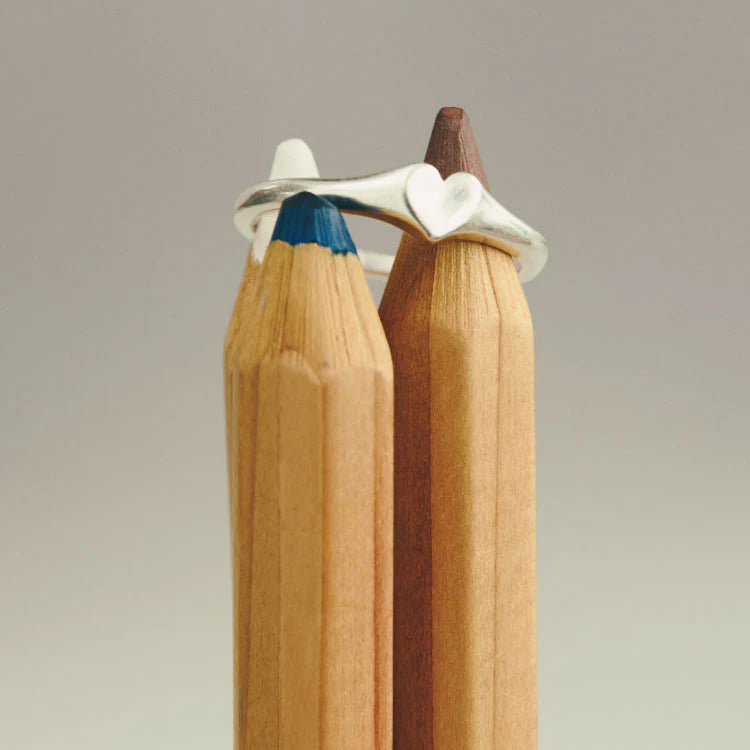 迷你心型印戒 SV(1~7號)