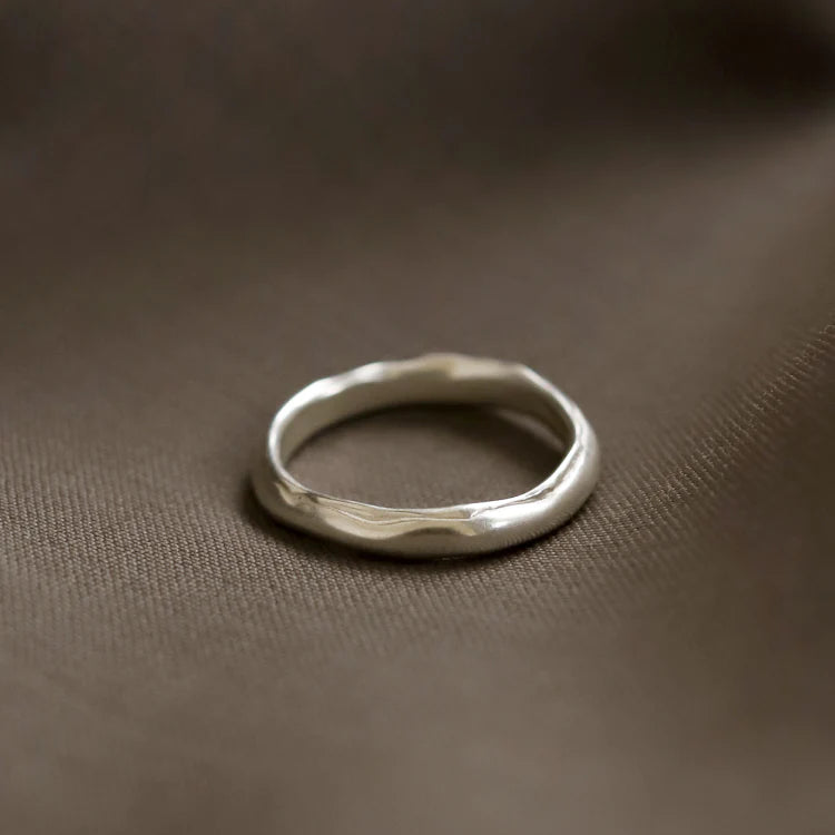 不規則圓韻戒指 SV(18~22號)