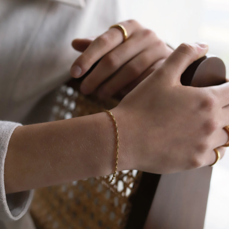 經典麥穗手鍊 GD