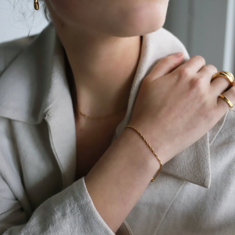 經典麥穗手鍊 GD