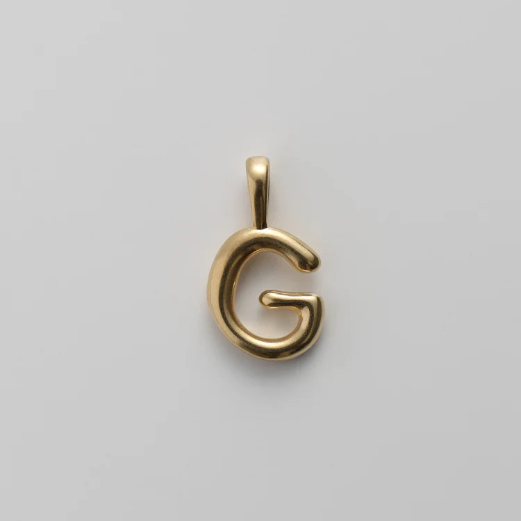 手繪風格文字墜飾-大尺寸 GD