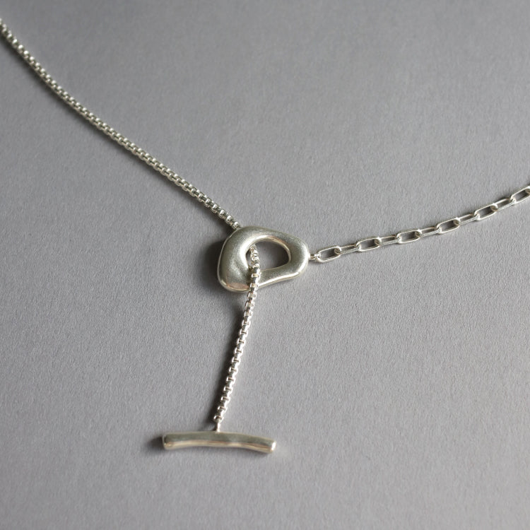 3way雙鏈拼接項鍊 SV