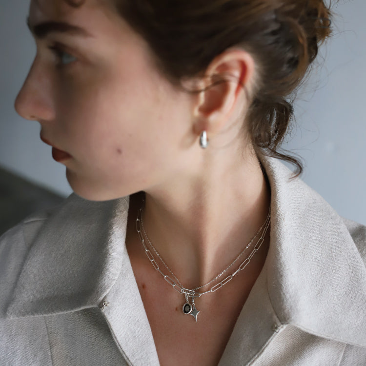 豆環項鍊 SV 38cm