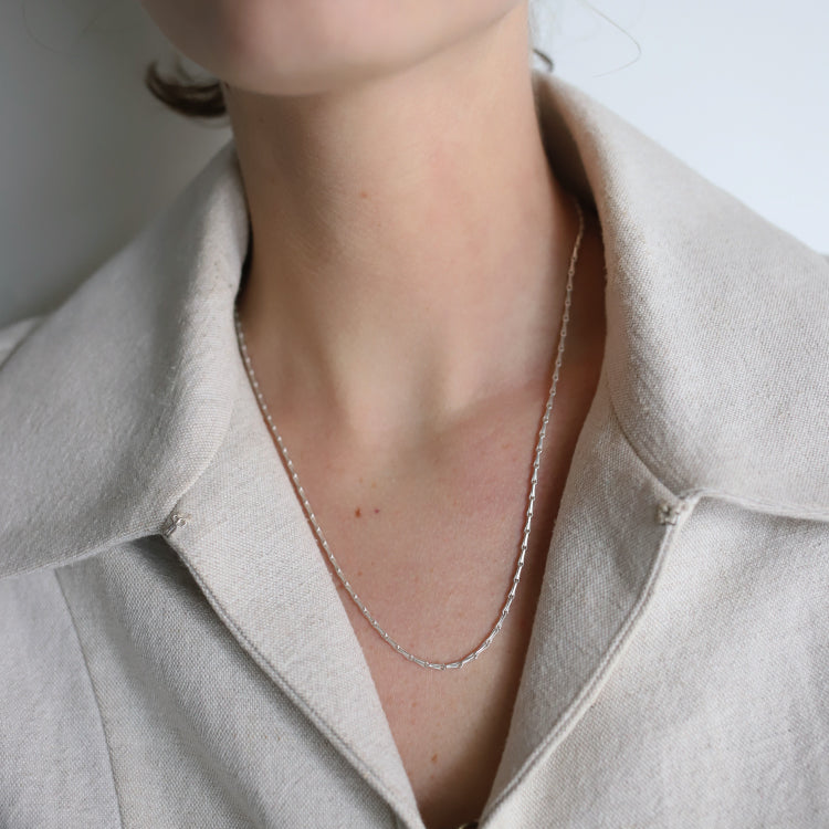 經典麥穗項鍊 SV 50cm