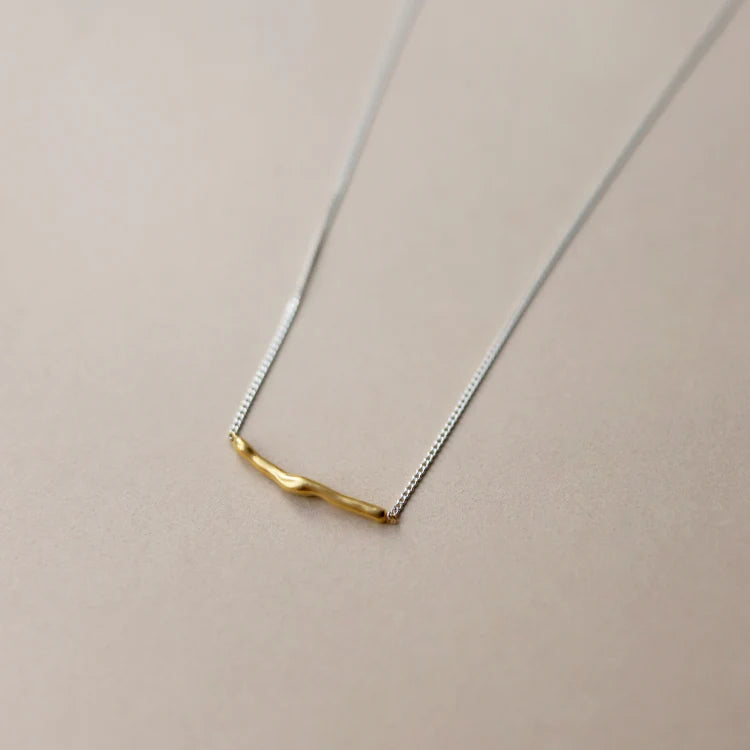 不規則形一字墜鍊 MIX