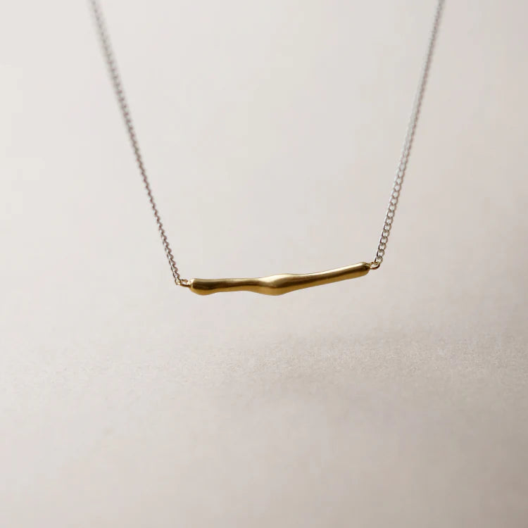 不規則形一字墜鍊 MIX