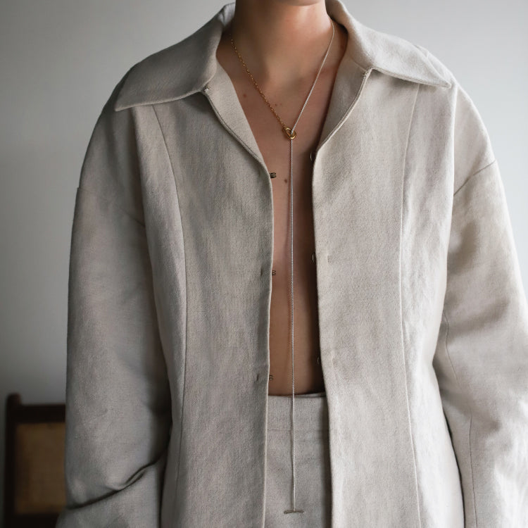 3way雙鏈拼接項鍊 MIX