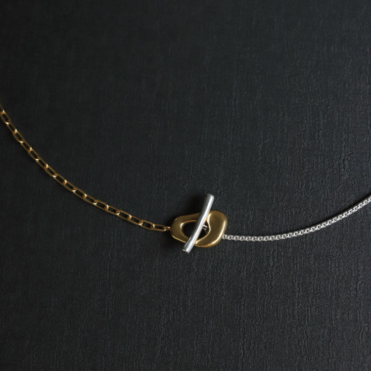 3way雙鏈拼接項鍊 MIX