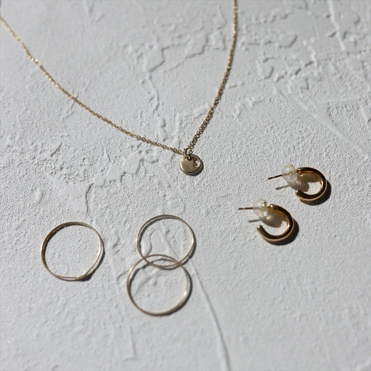 K18 圓序耳環 (ONLY STOCK)