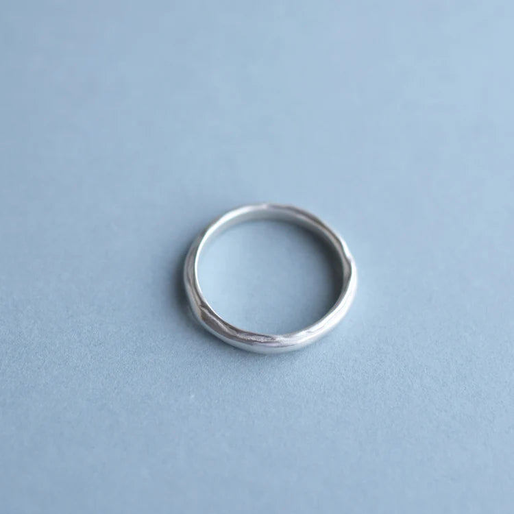 不規則圓韻戒指 SV(18~22號)