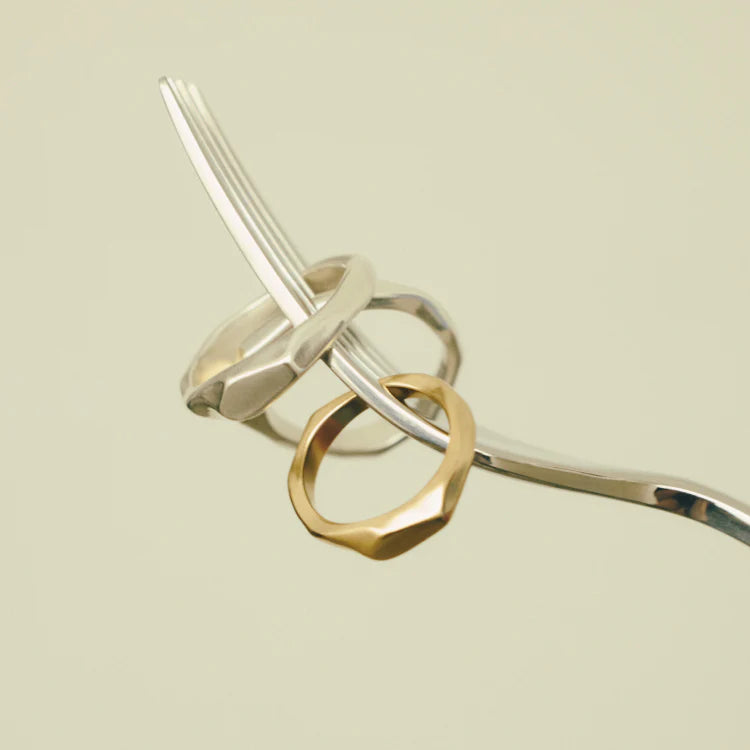 不規則浮刻印戒 SV (17~21號)