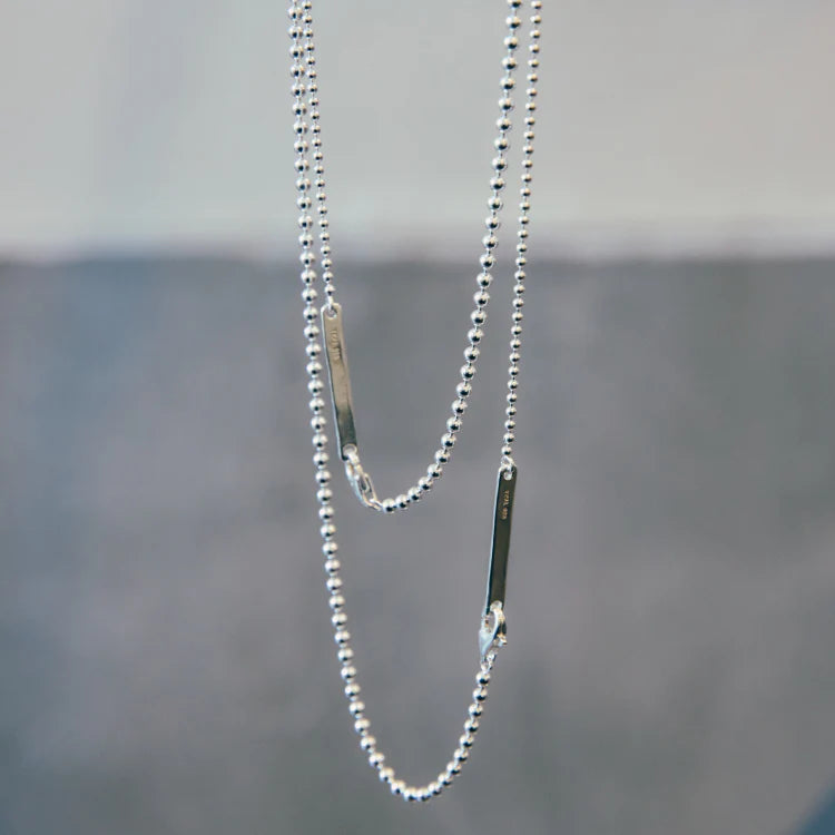 雙序項鍊 SV 50cm
