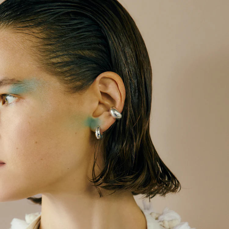 波點星鑽耳扣 SV (CZ)