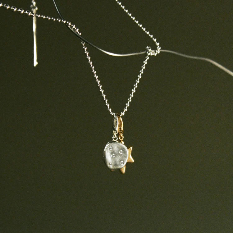 波點星鑽墜飾 SV