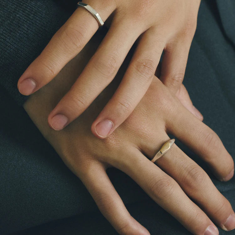 不規則浮刻印戒 MIX (17~21號)