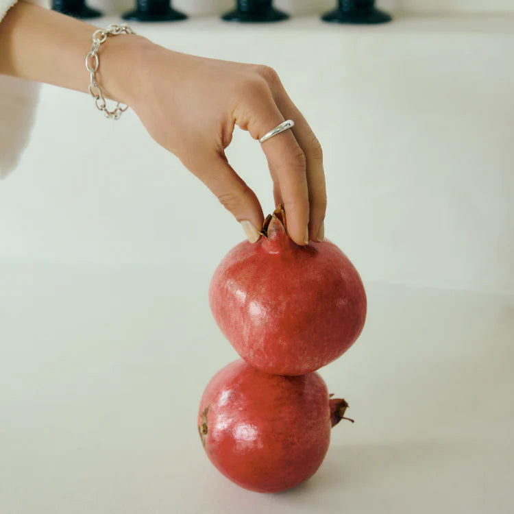 波點星鑽戒指 SV (紅寶石)