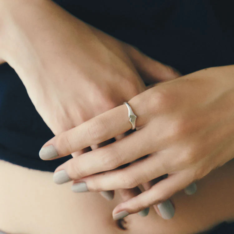 迷你心型印戒 SV(1~7號)