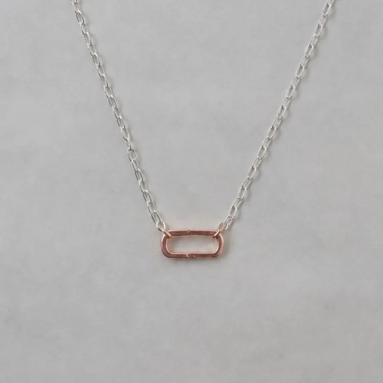 框影項鍊 MIX(PINK GOLD) 50cm