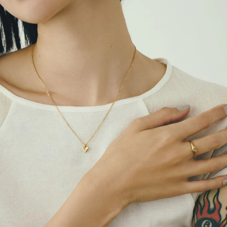 迷你心型印戒 GD (1~7號)