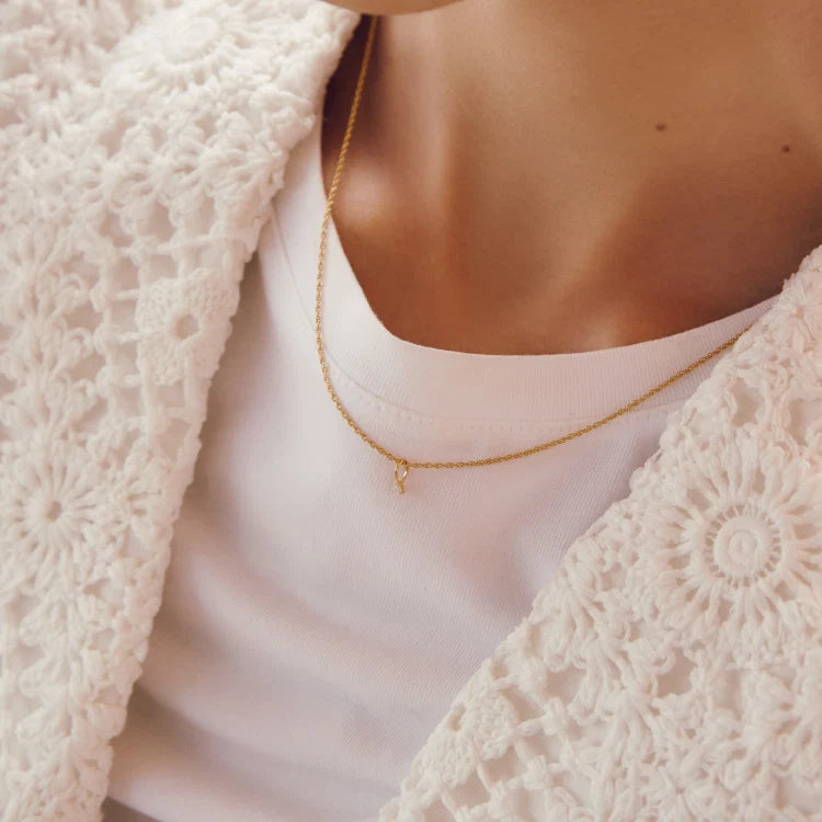 星彩墜飾 GD (CZ/青蘋果橄欖石)