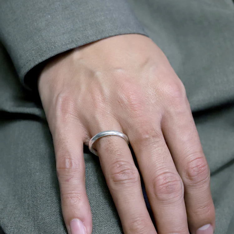 不規則圓韻戒指 SV(18~22號)