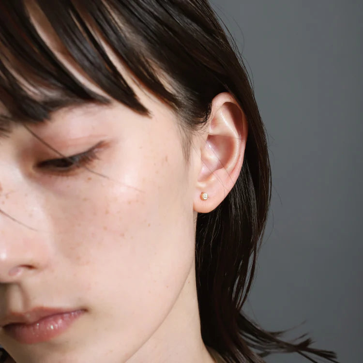 K18 奢鑽耳環(單耳)