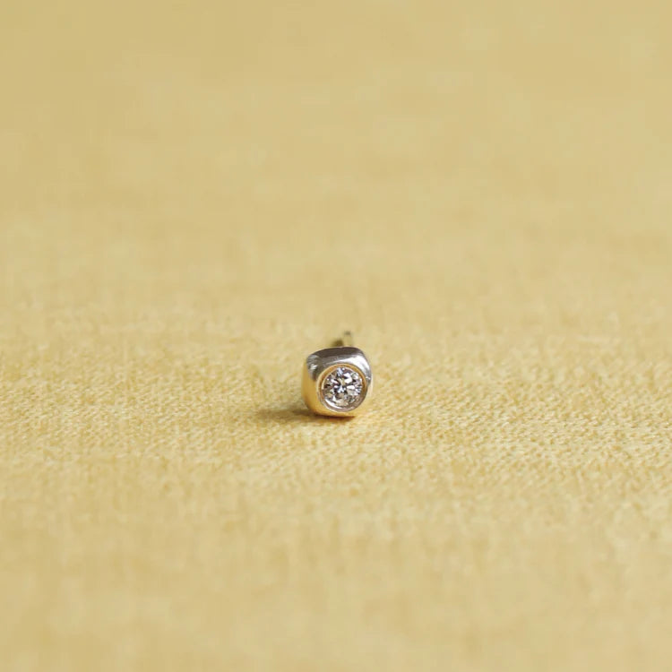 K18 奢鑽耳環(單耳)