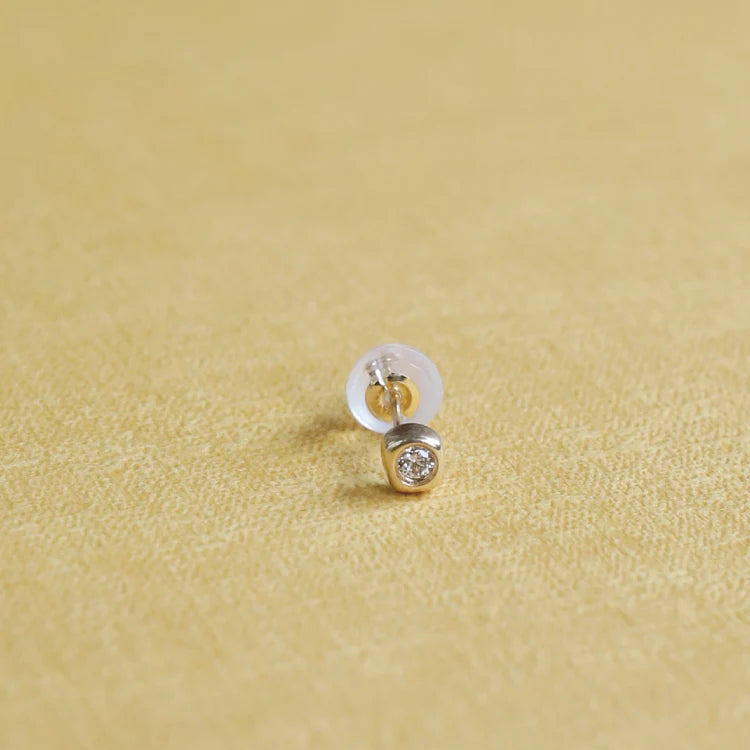 K18 奢鑽耳環(單耳)