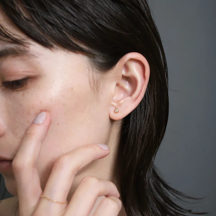 K18 奢鑽耳環(單耳)